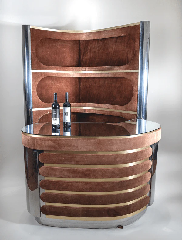 Hollywood regency Bar by Willy Rizzo, 1970s - COLLECTORS RDAM