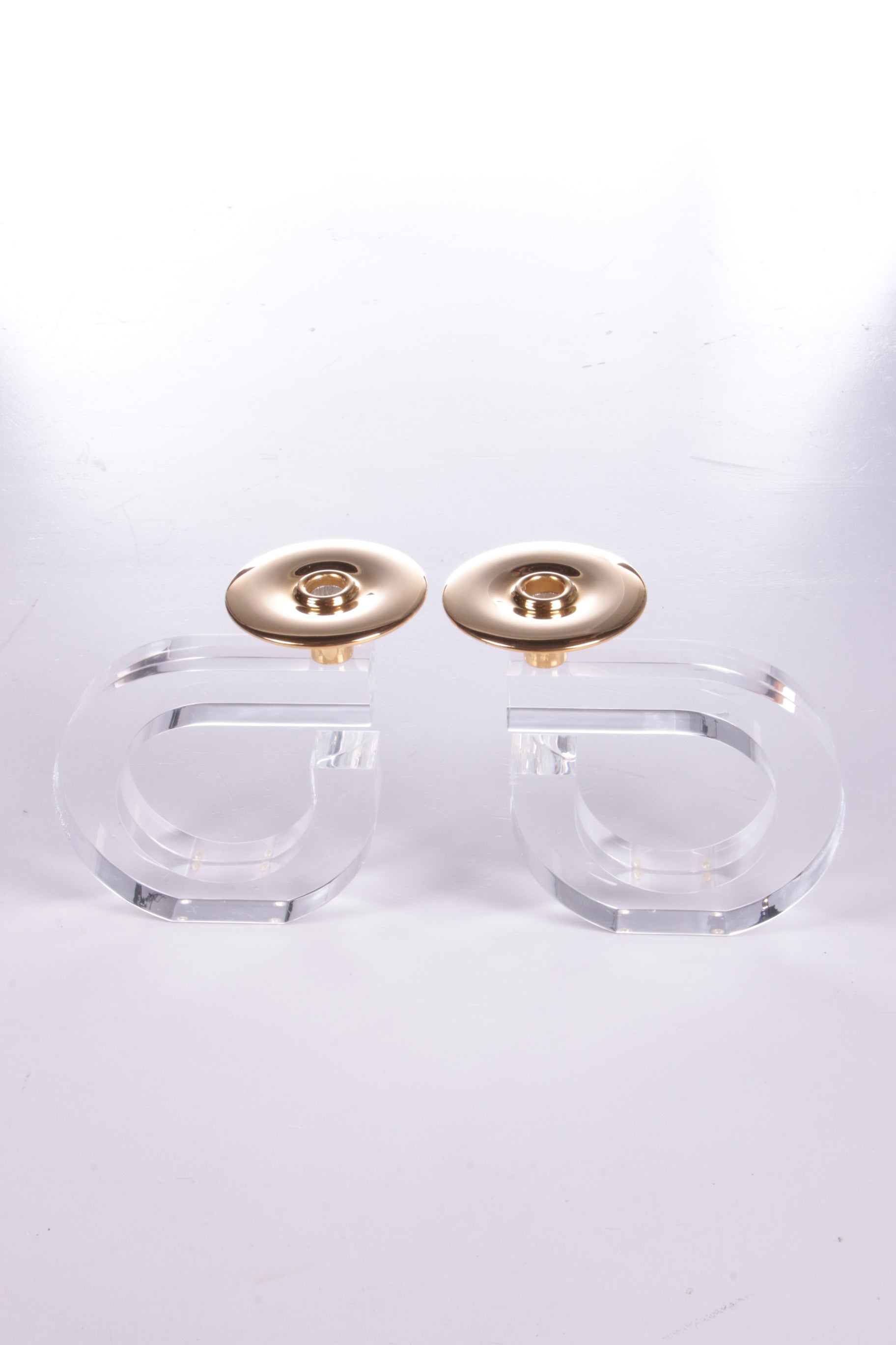 Hollywood Regency Set of Plexiglas Candlesticks, 1970 - Collectors - Net.Work