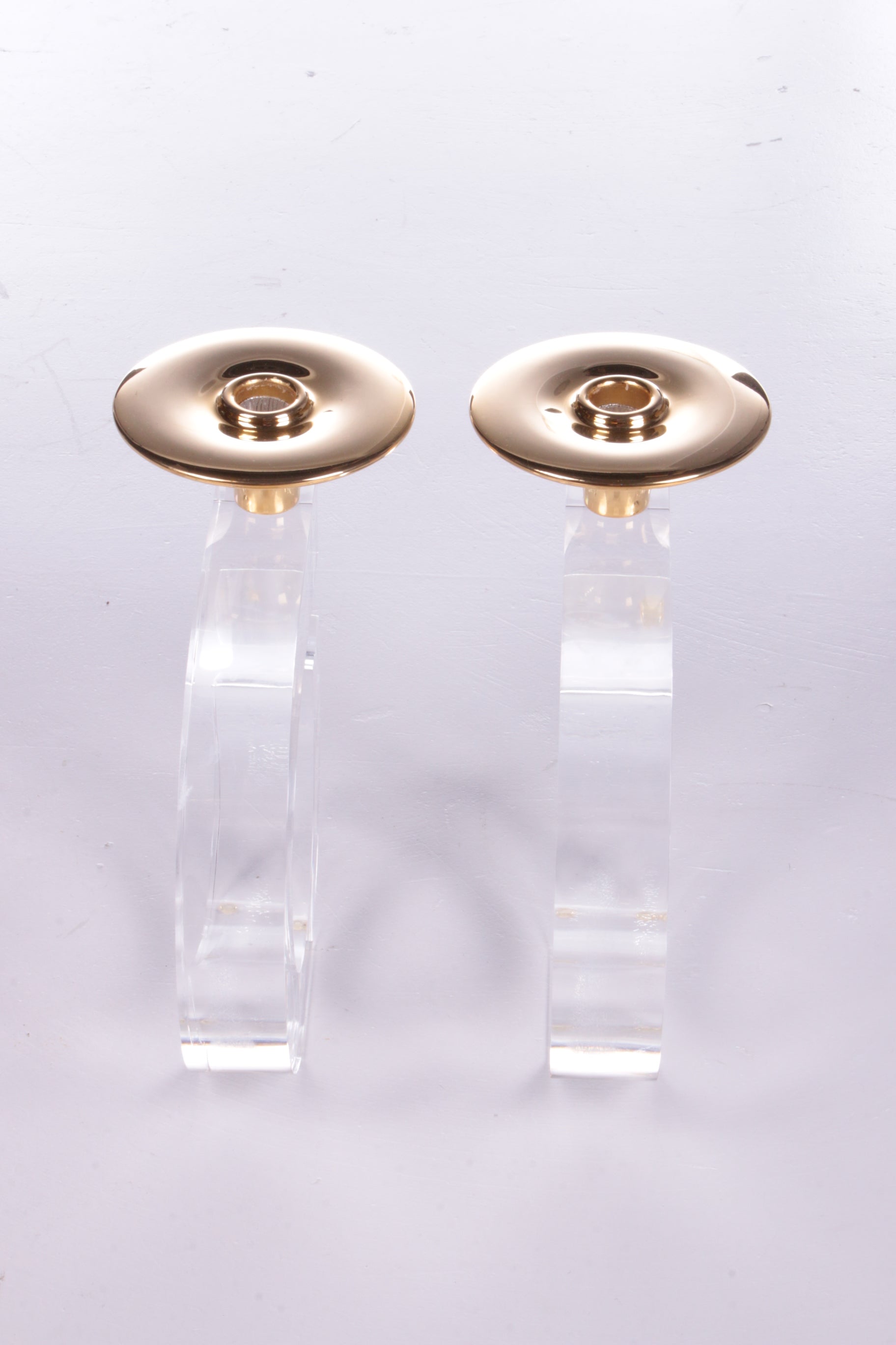 Hollywood Regency Set of Plexiglas Candlesticks, 1970 - Collectors - Net.Work