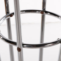 Italienische Garderobe aus Travertin und Chrom, Mid-Century