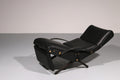 Italian Black Leather Adjustable P40 Relax Chair by Osvaldo Borsani Tecno. - Collectors - Net.Work