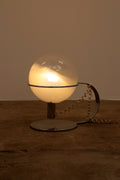 Italian Design Chrome and Glass Table Lamp, 1960 - Collectors - Net.Work