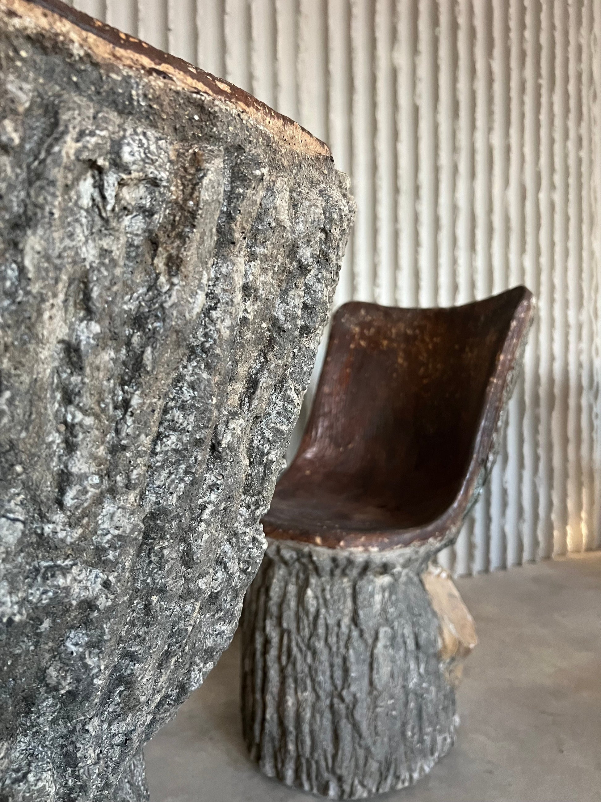 Italian Faux Bois Concrete Garden Chairs - Collectors - Net.Work