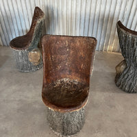 Italienische Gartenstühle aus Betonimitat