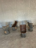 Italian Faux Bois Concrete Garden Chairs - Collectors - Net.Work