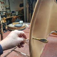 Italienische Schaukelstühle mit Sattelstich