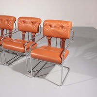 Italian Tucroma Chairs by Guido Faleschini for i4 Mariani, 1970