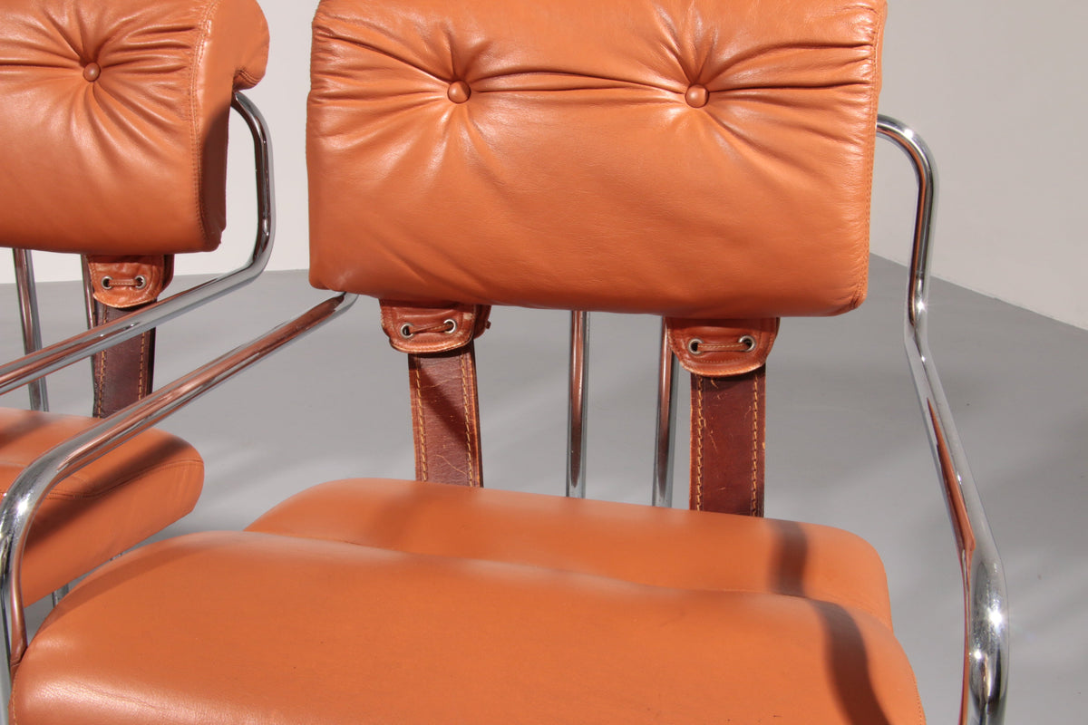 Italian Tucroma Chairs by Guido Faleschini for i4 Mariani, 1970