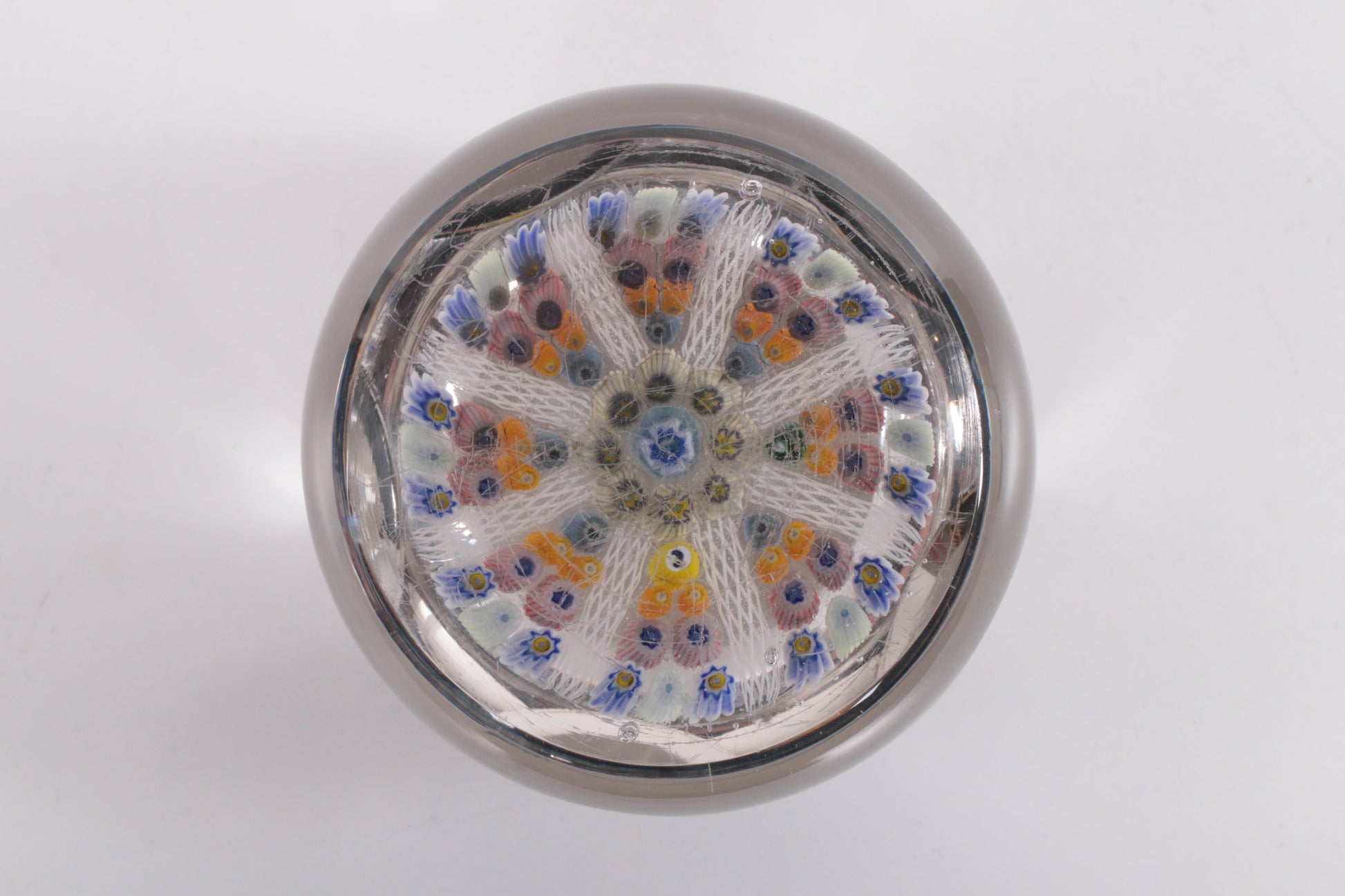 John Deacons Millefiori Paperweight with Yellow and White, 1960 - Collectors - Net.Work