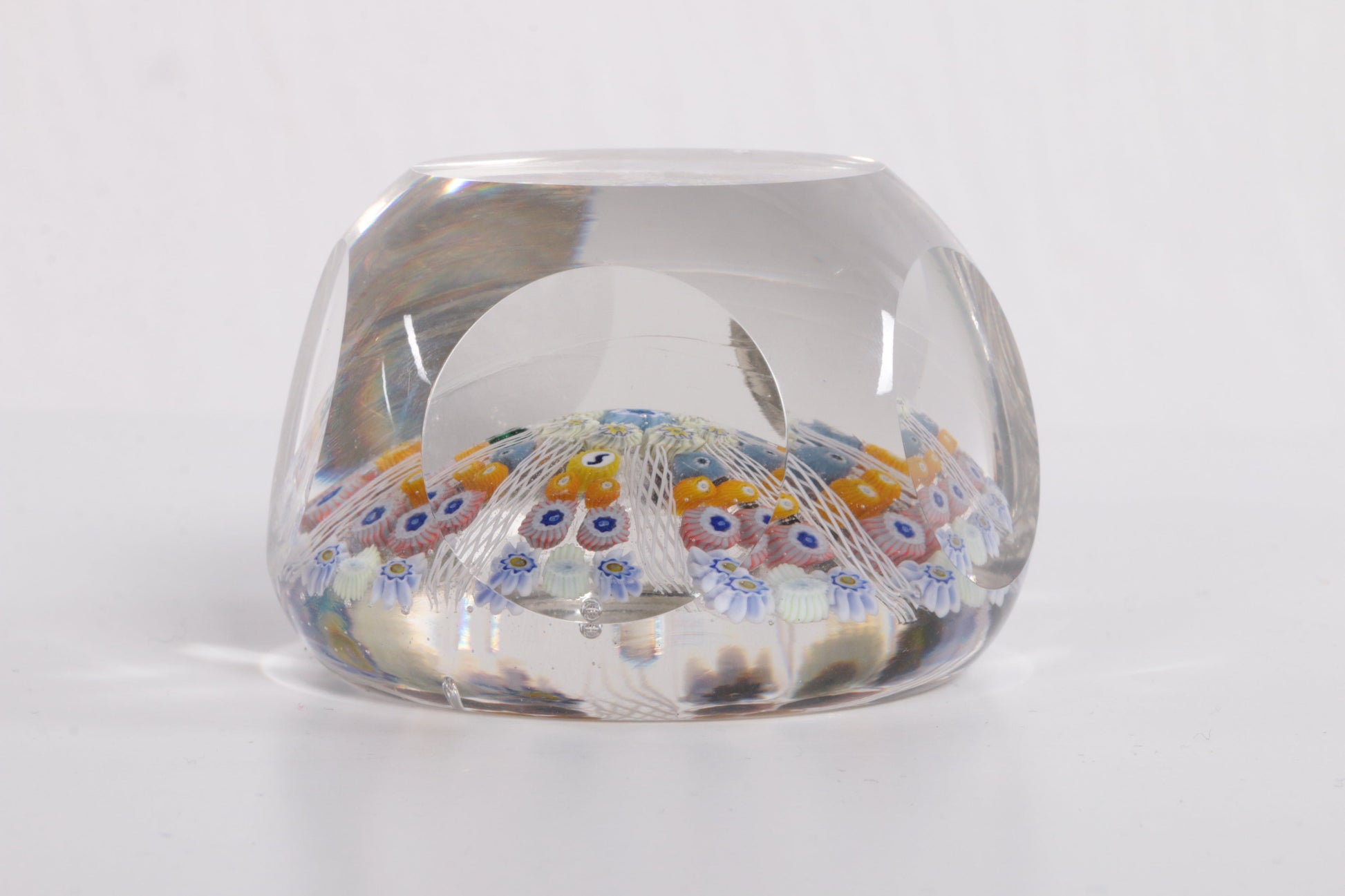 John Deacons Millefiori Paperweight with Yellow and White, 1960 - Collectors - Net.Work