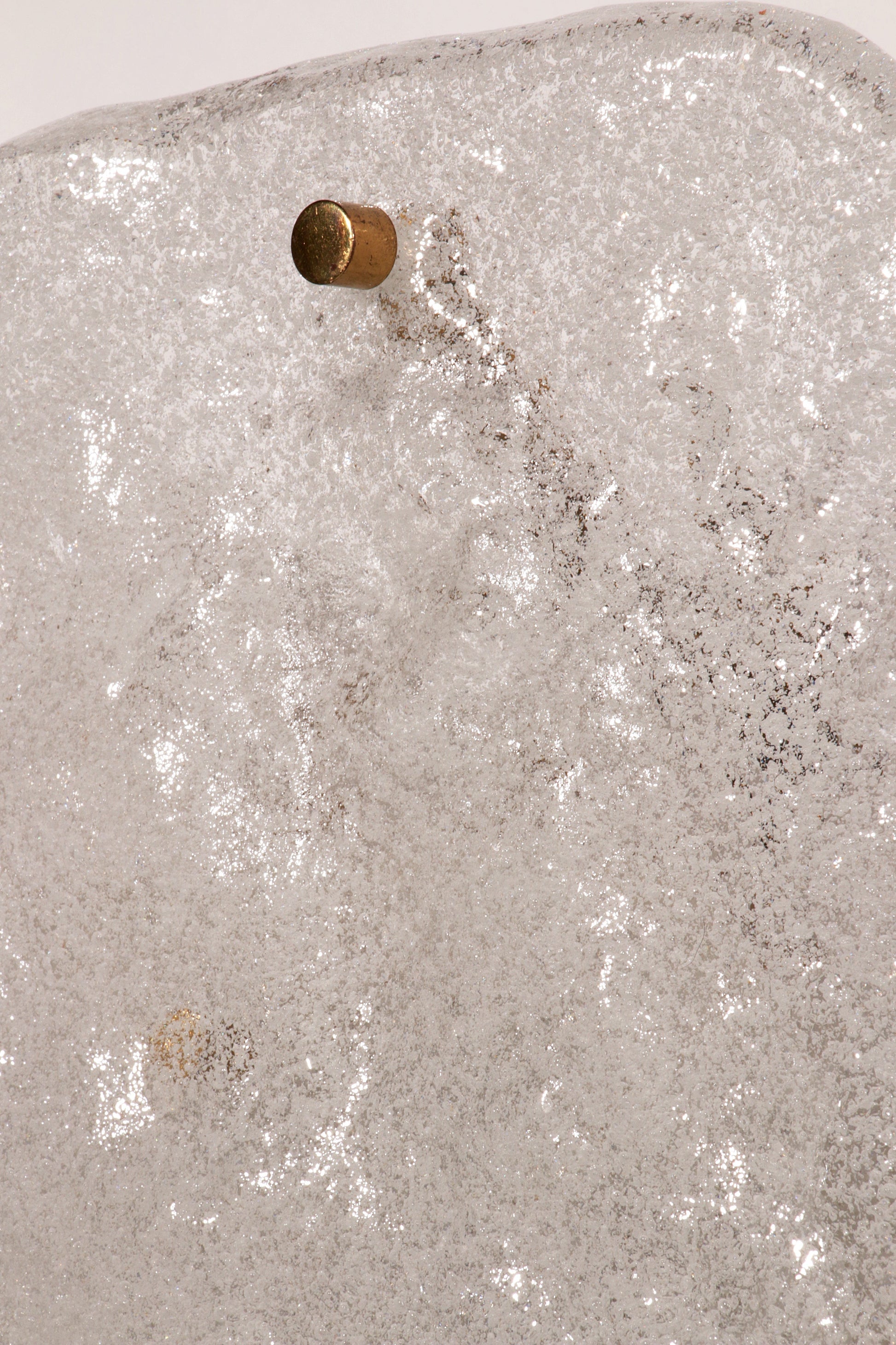 J.T. Kalmar Midcentury Ice Glass Wall Sconces Austria 1960 - Collectors - Net.Work