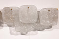 J.T. Kalmar Midcentury Ice Glass Wall Sconces Austria 1960 - Collectors - Net.Work