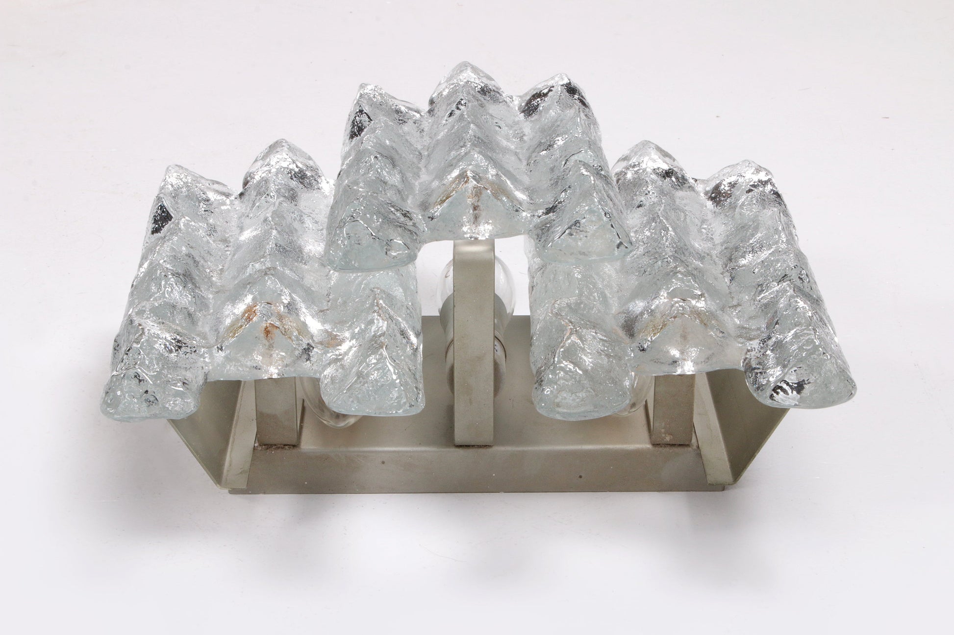 Kalmar Crystal Ice Glass Wall Lamp by J.T. Kalmar (1960, Austria) - Collectors - Net.Work