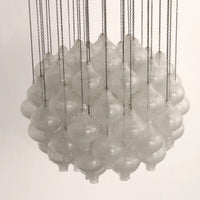 Kalmar 'Tulipan' Chandelier Pendant Light, Blown Glass, 1970