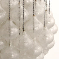 Kalmar 'Tulipan' Chandelier Pendant Light, Blown Glass, 1970