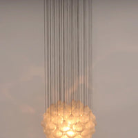 Kalmar 'Tulipan' Chandelier Pendant Light, Blown Glass, 1970
