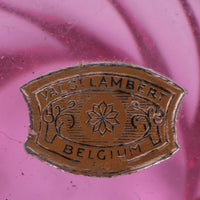 Große Vintage-Vase aus kranbeerfarbenem Val Saint Lambert-Kristall – Belgisches Kunstglas der 1960er Jahre