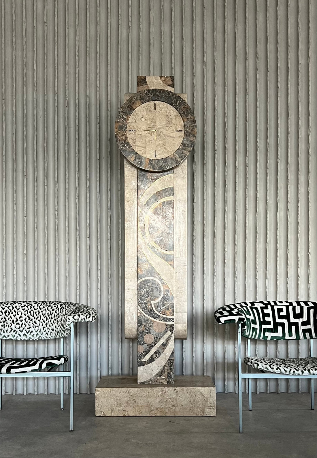 Maitland-Smith Art Deco Revival Marble Grandfather Clock - Collectors-Net.Work