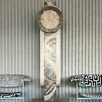 Maitland-Smith Art Deco Revival Marble Grandfather Clock