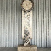 Maitland-Smith Art Deco Revival Marble Grandfather Clock