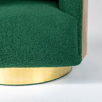 Mid-Century Brass Swivel Lounge Chairs, Italy mid century (2 available)