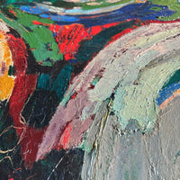 Abstrakte Komposition aus der Mitte des 20. Jahrhunderts des niederländischen Künstlers Rien Goené (1929 – 2013)