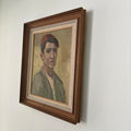 Midcentury painting of a young man, Rolf Norrman, Sweden - Collectors - Net.Work