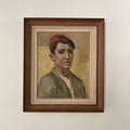 Midcentury painting of a young man, Rolf Norrman, Sweden - Collectors - Net.Work