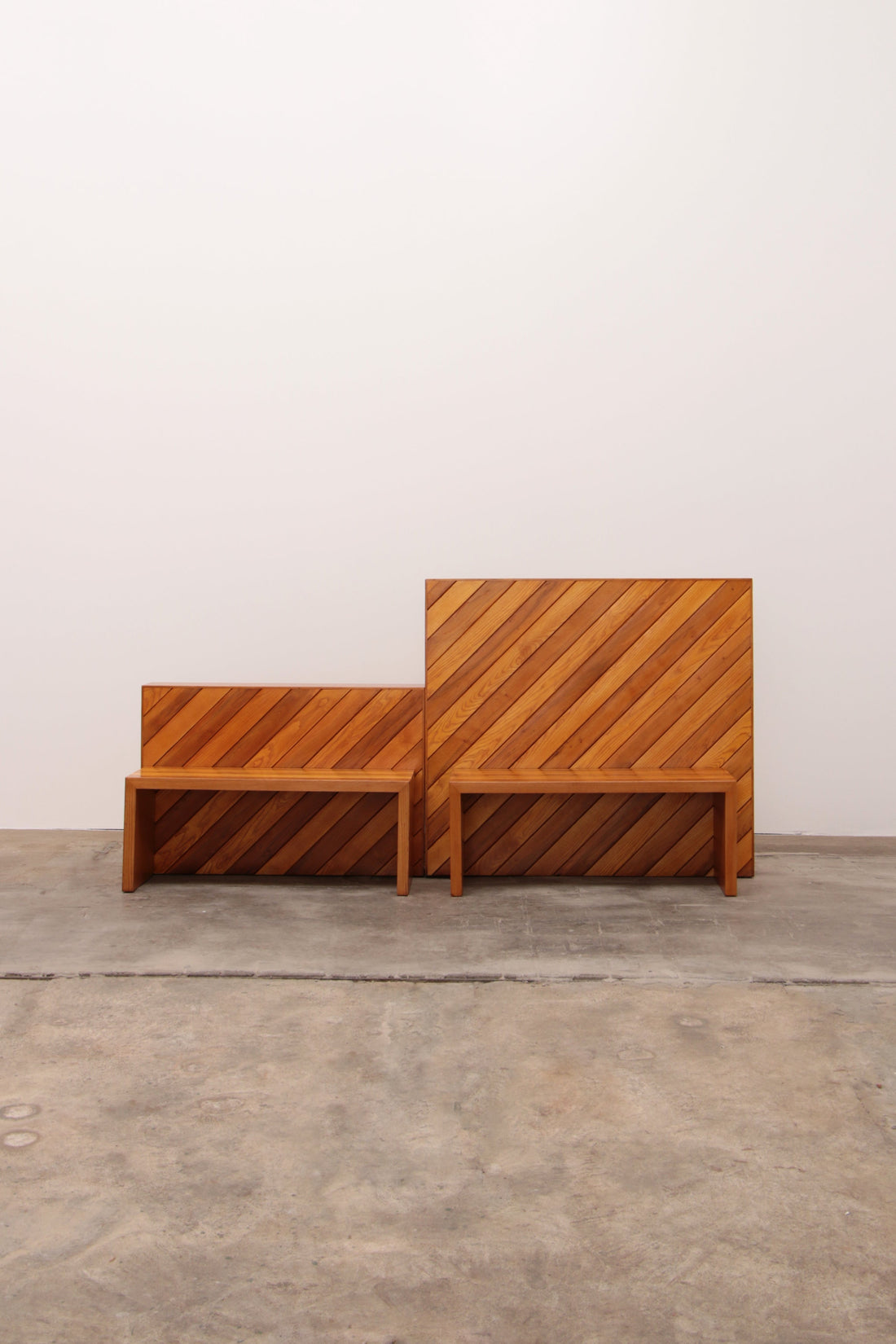 Modular Beech Set with Two Room Dividers and Benches, 1970 Italy - Collectors - Net.Work