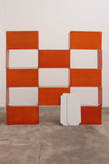 Modular French Wall Unit in Orange, 1960s - Collectors - Net.Work
