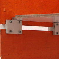 Modulares französisches Wandregal in Orange, 1960er Jahre
