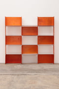 Modular French Wall Unit in Orange, 1960s - Collectors - Net.Work