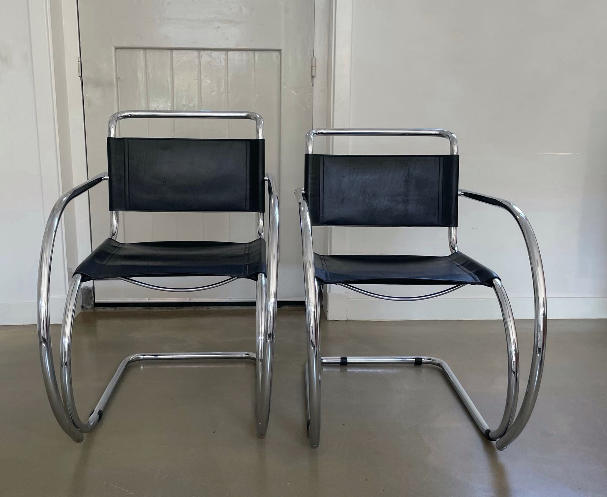 MR20 cantilever chairs, Mies van der Rohe, Fasem, 1970s - COLLECTORS RDAM