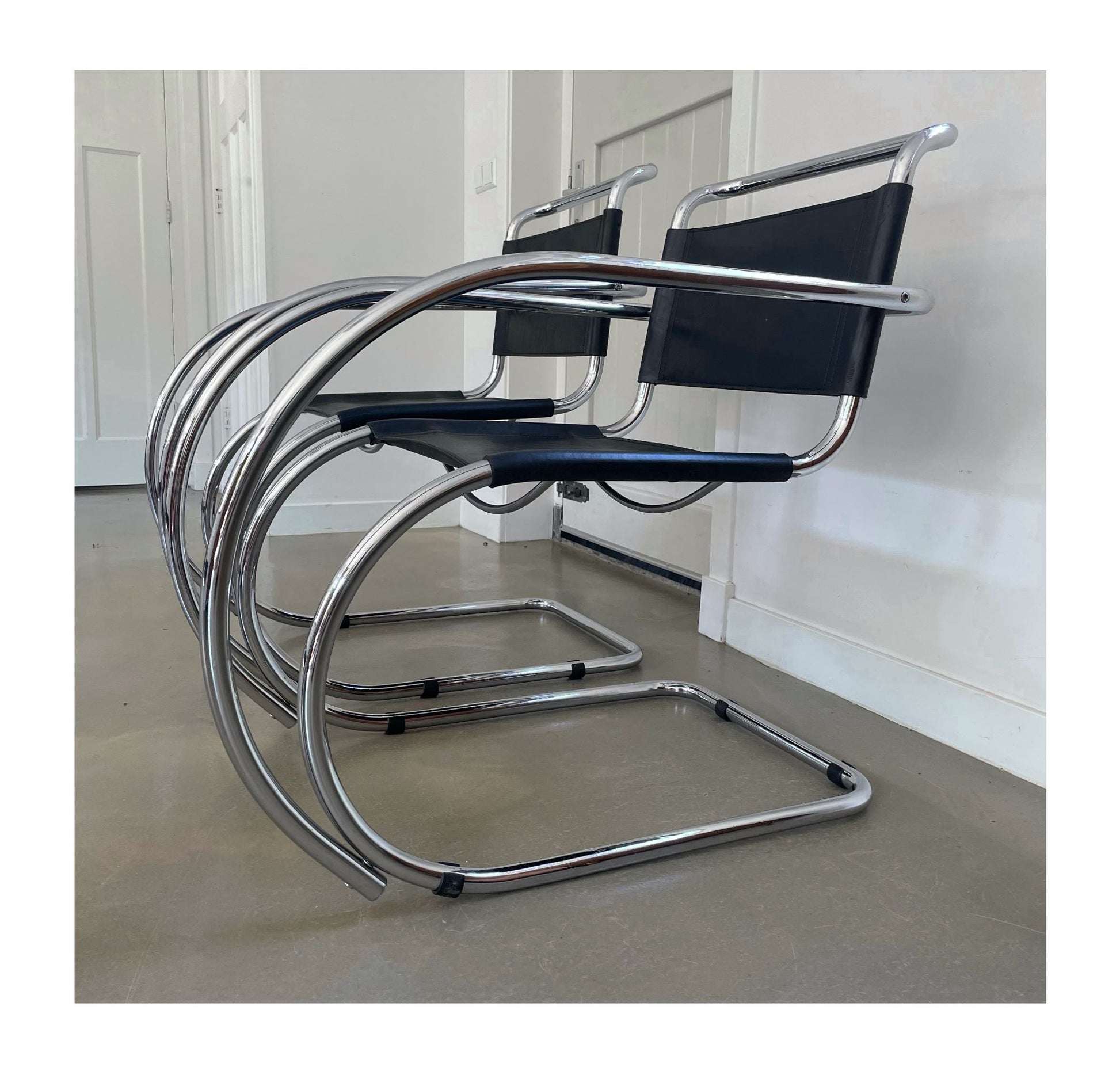 MR20 cantilever chairs, Mies van der Rohe, Fasem, 1970s - COLLECTORS RDAM