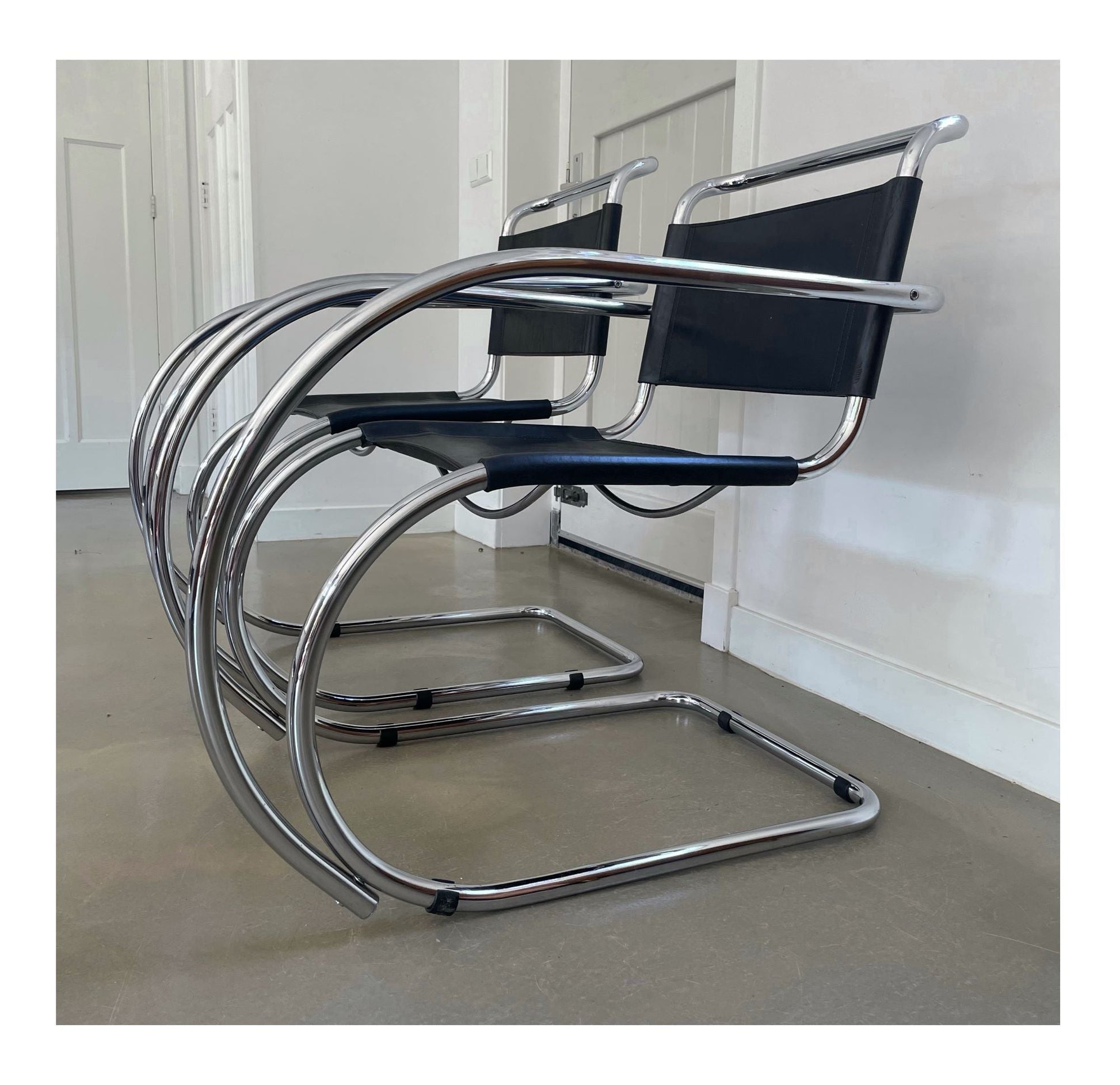 MR20 cantilever chairs, Mies van der Rohe, Fasem, 1970s - COLLECTORS RDAM