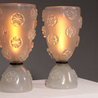 Murano-Glas-Tischlampen von Barovier &amp; Toso, 1950er Jahre – Elegantes venezianisches Design