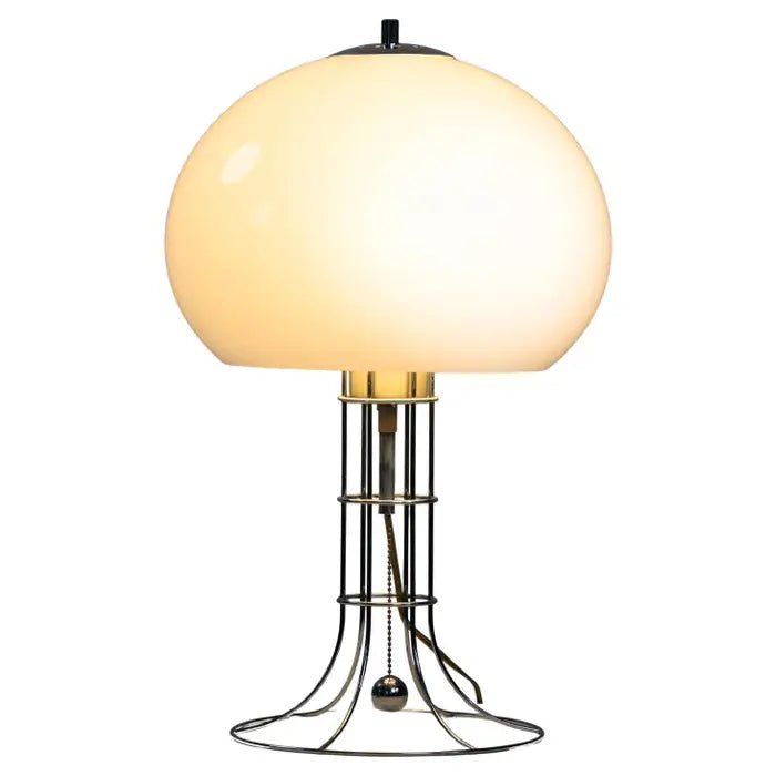 Mushroom Herda lamp with white acrylic shade, Dutch design, 1970s - COLLECTORS RDAM