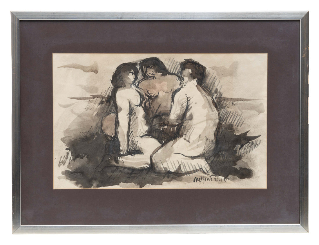 Nic Jonk (1928-1994) Three seated Nudes - Collectors-Net.Work