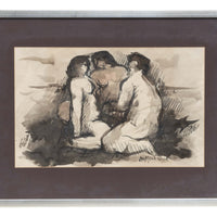 Nic Jonk (1928-1994) Three seated Nudes