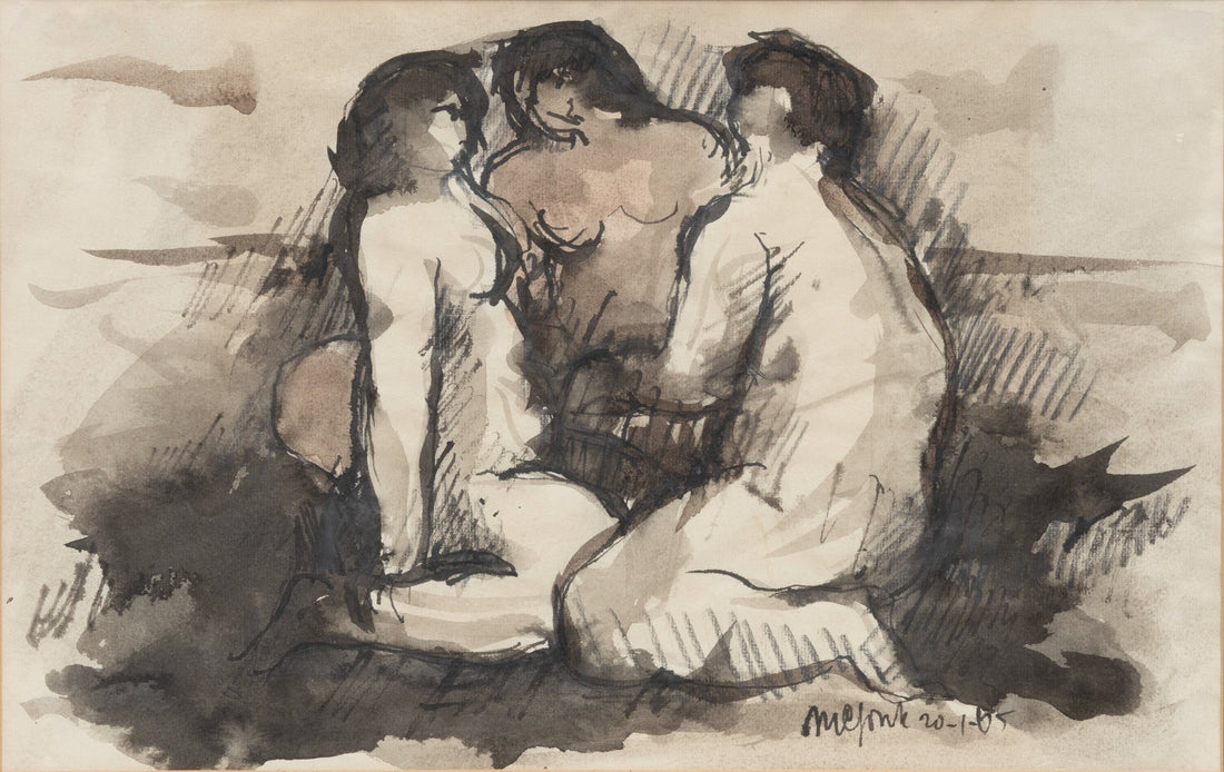 Nic Jonk (1928-1994) Three seated Nudes - Collectors-Net.Work