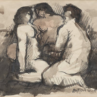 Nic Jonk (1928-1994) Three seated Nudes