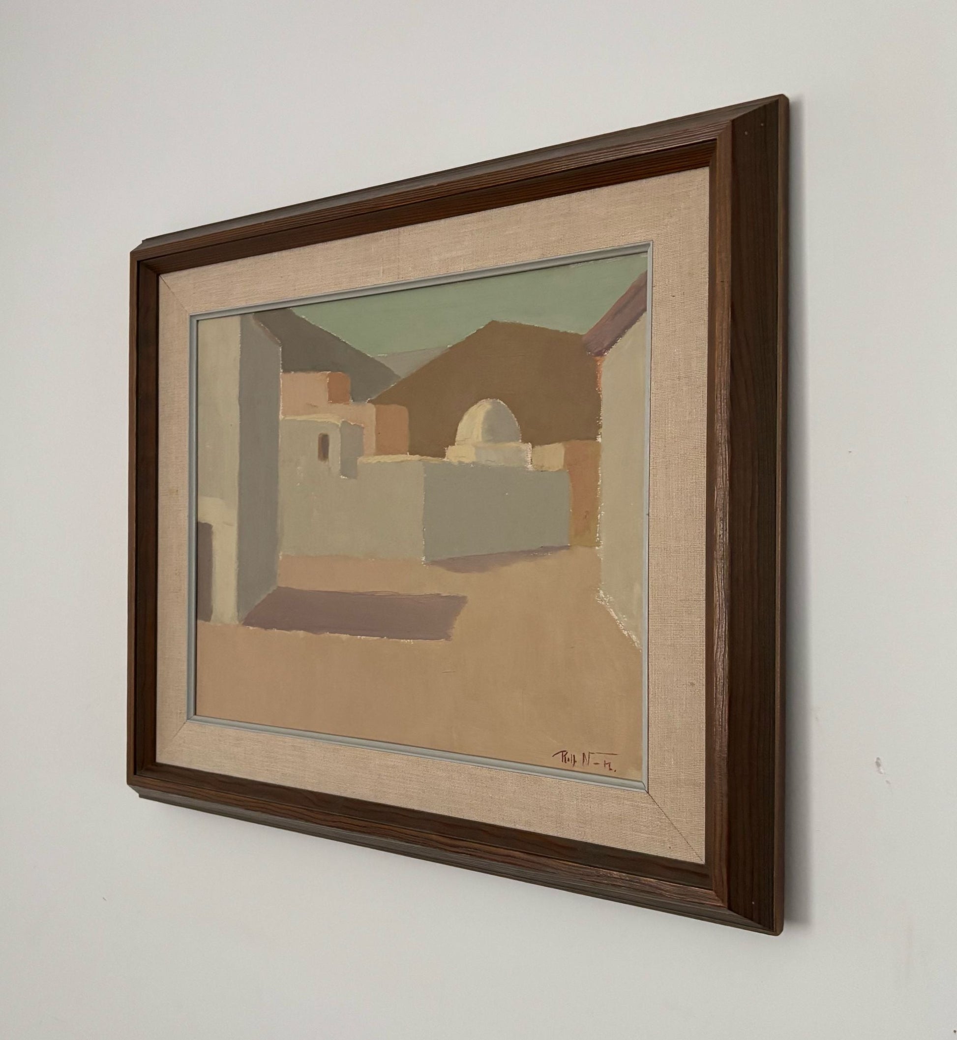 Painting cubic houses Spain, Rolf Norrman, Sweden, 1960 - Collectors - Net.Work