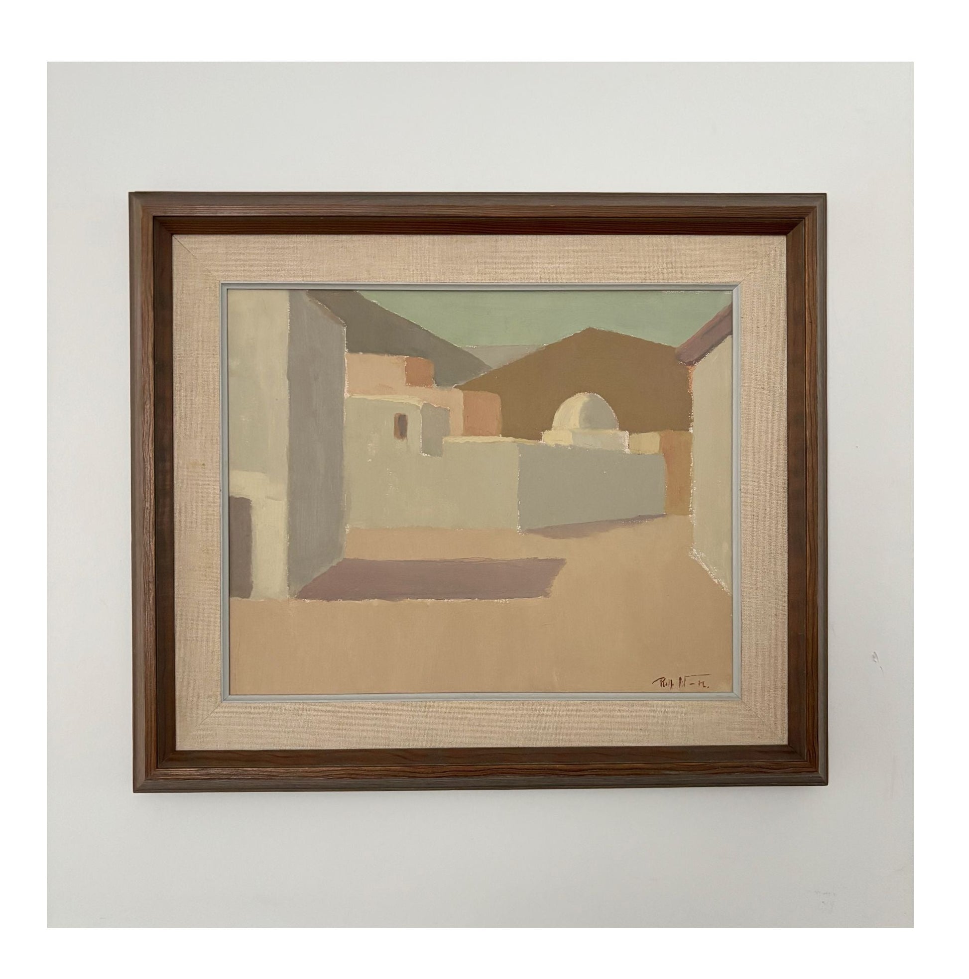 Painting cubic houses Spain, Rolf Norrman, Sweden, 1960 - Collectors - Net.Work