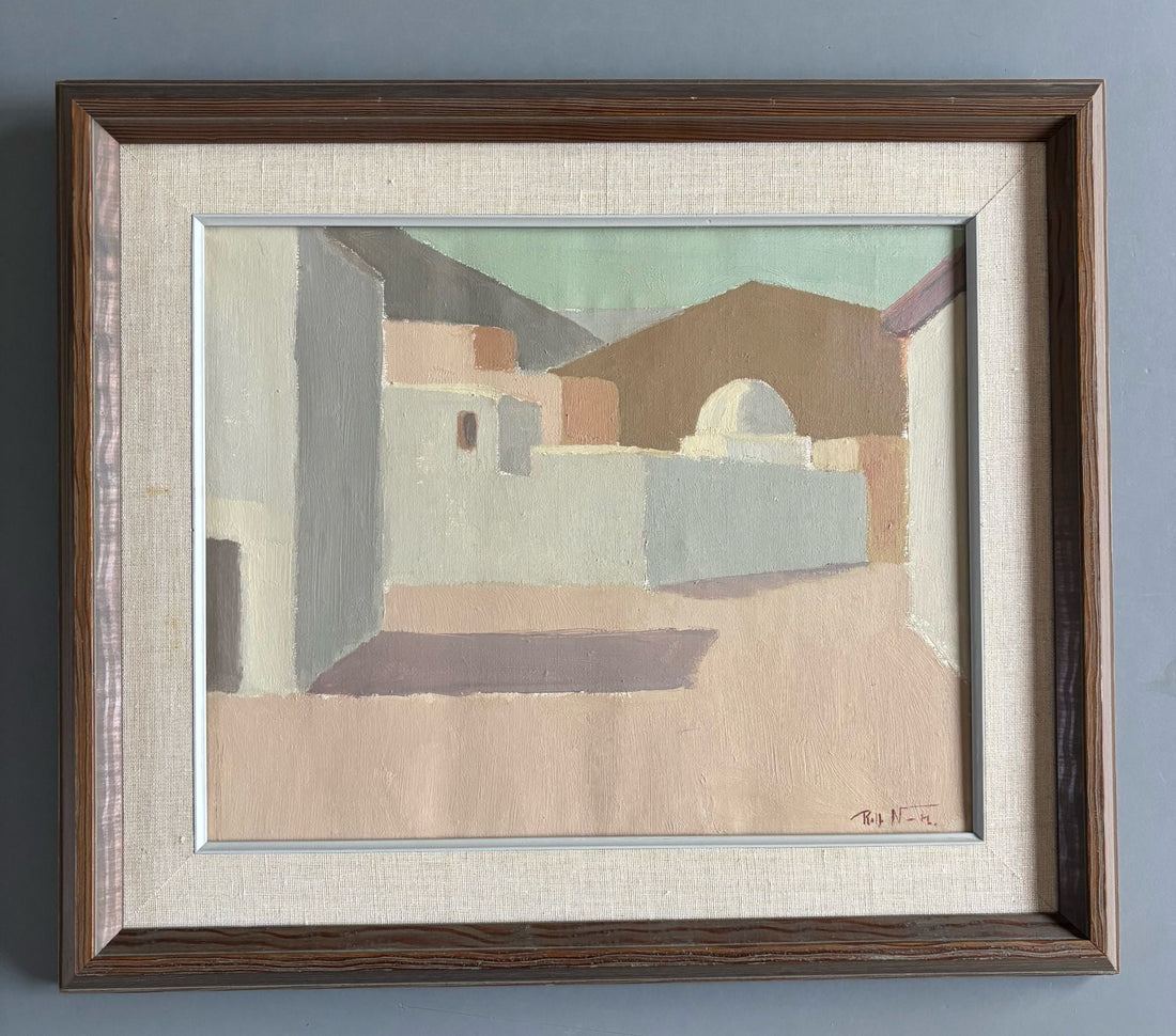 Painting cubic houses Spain, Rolf Norrman, Sweden, 1960 - Collectors - Net.Work