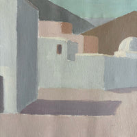 Malerei kubischer Häuser Spanien, Rolf Norrman, Schweden, 1960