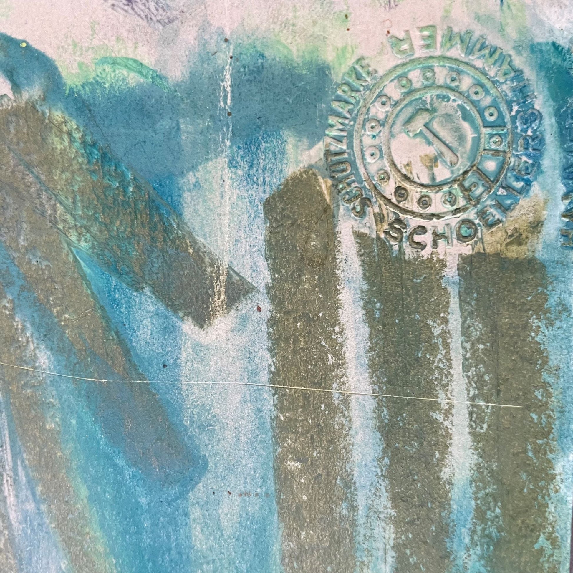 Painting, gouache and pastel chalk, Jacques Daufin, 1960s - COLLECTORS RDAM