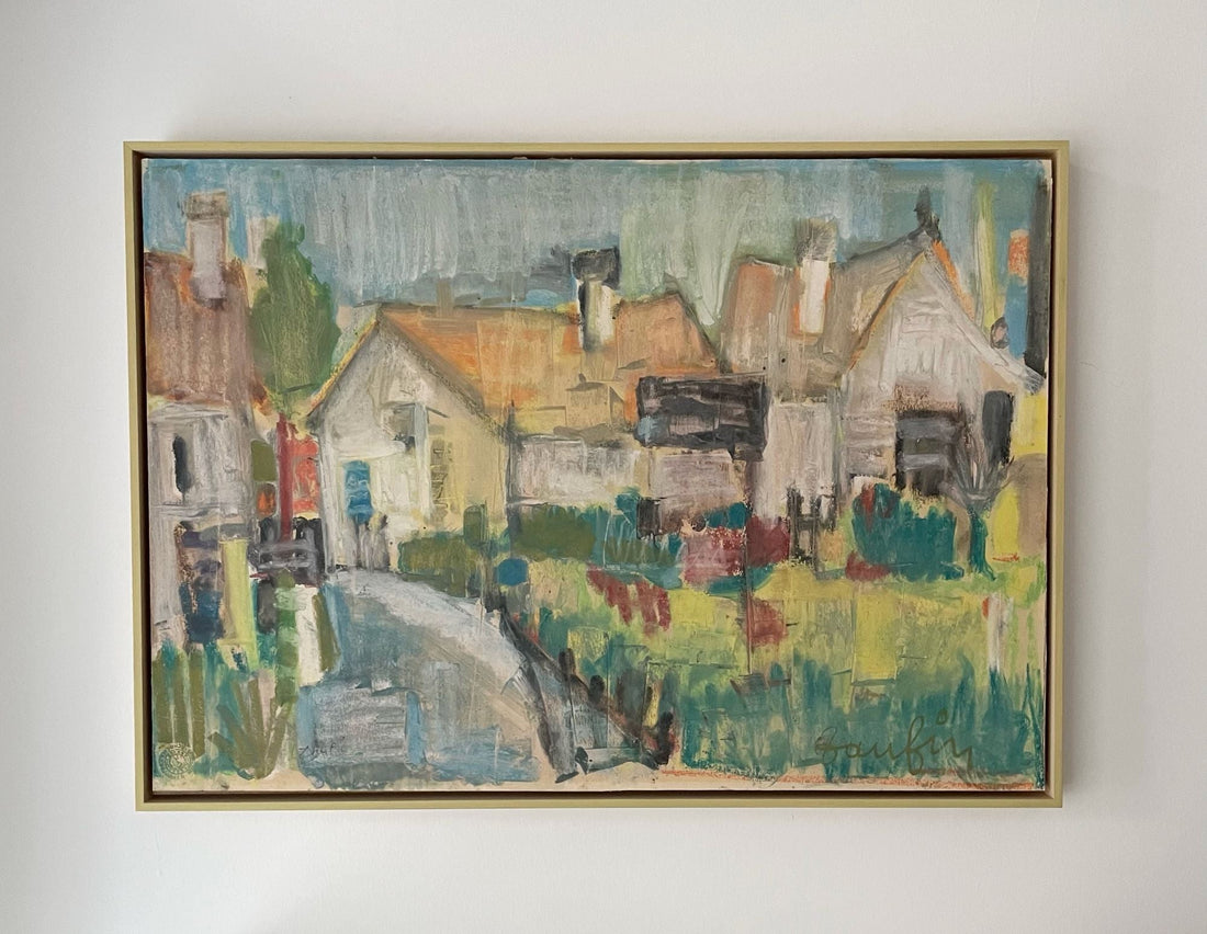 Painting, gouache and pastel chalk, Jacques Daufin, 1960s - COLLECTORS RDAM