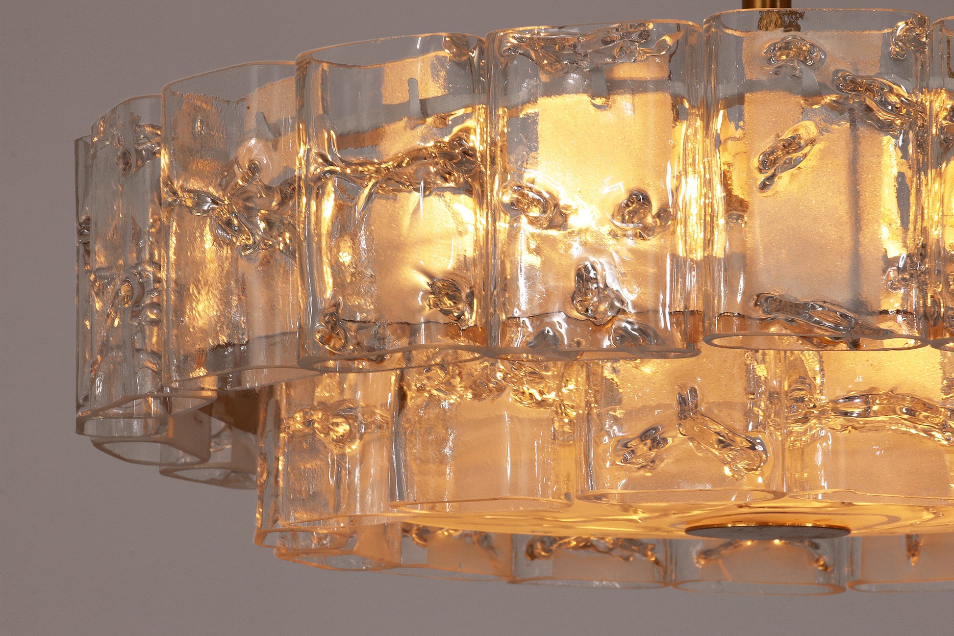 "Pair of Doria Leuchten Mid - Century Brass & Crystal Chandeliers, 1960s" - Collectors - Net.Work