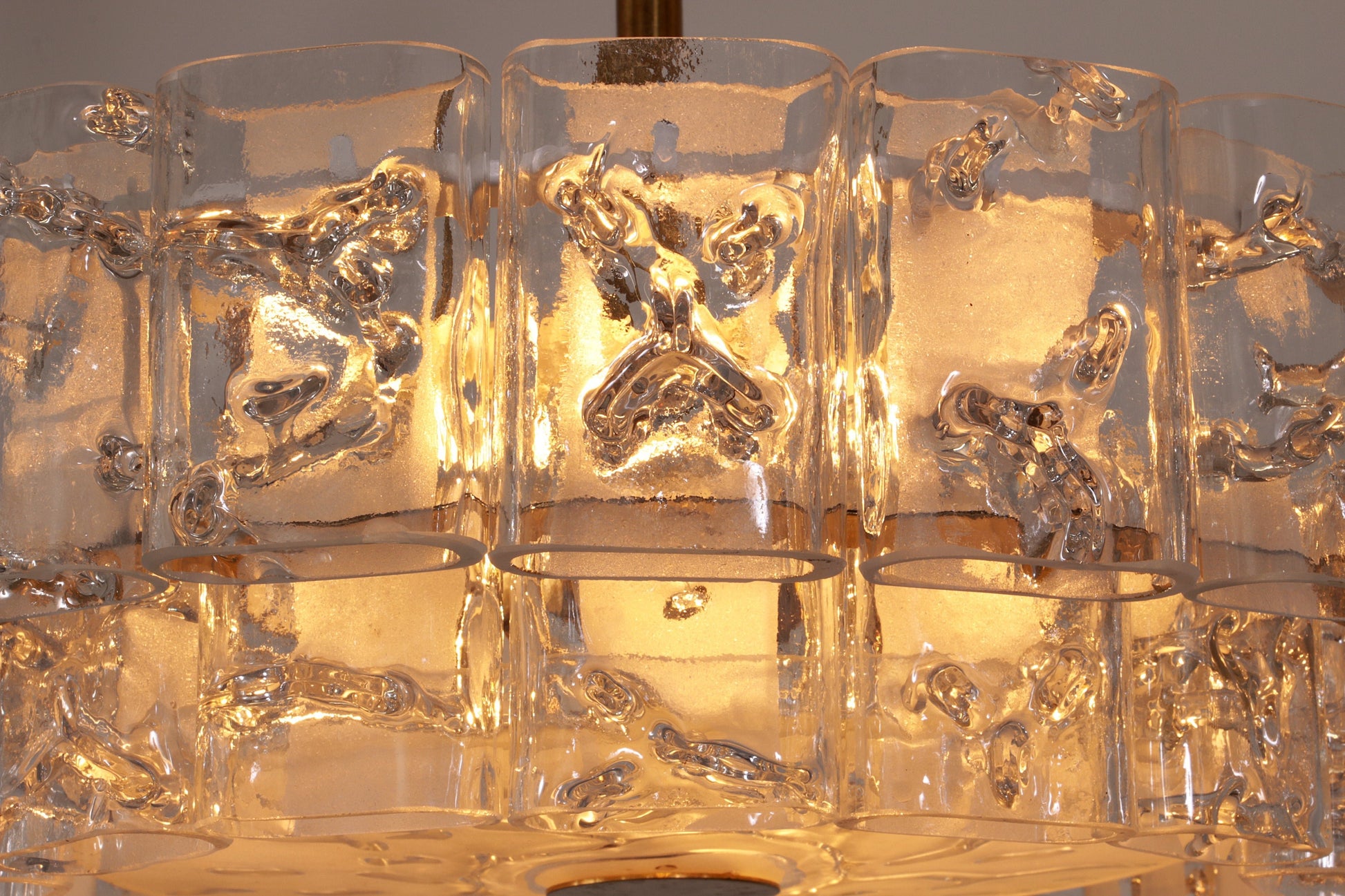 "Pair of Doria Leuchten Mid - Century Brass & Crystal Chandeliers, 1960s" - Collectors - Net.Work