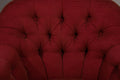 Pair of French Red fabric Button Back Armchairs - Collectors - Net.Work